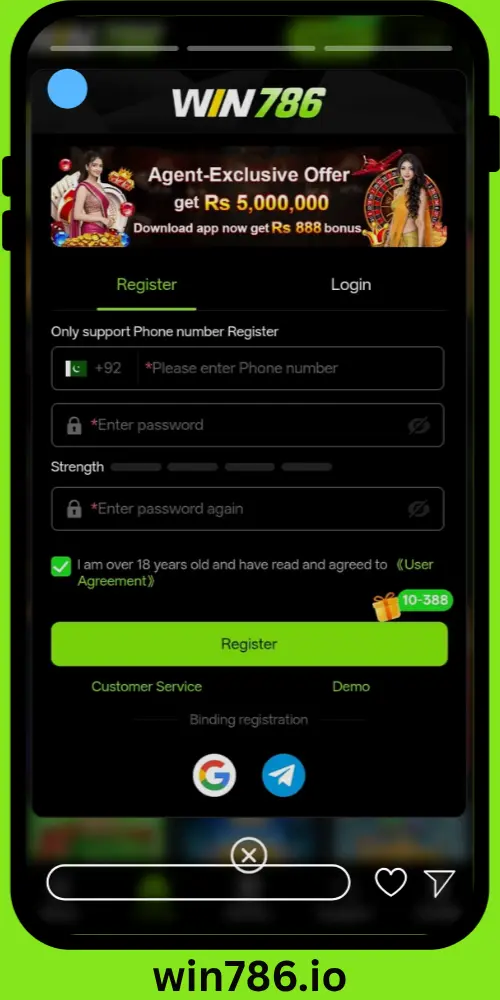 win786 Game Register